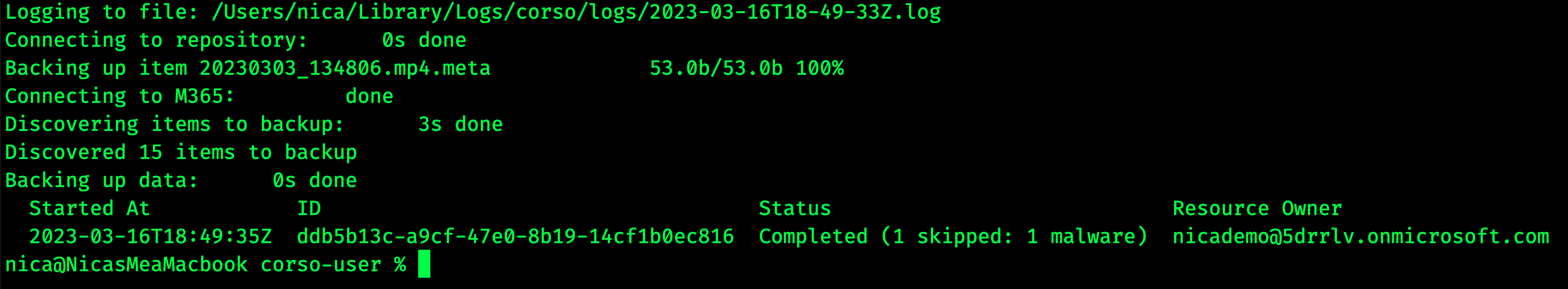 Corso giving feedback